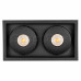 Светильник CL-SIMPLE-S148x80-2x9W Warm3000 (BK, 45 deg)