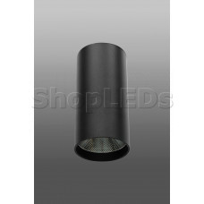 Накладной светодиодный светильник DM-184 (25W, 3000K, 100*200, черный корпус)