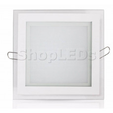 Стеклянная панель BL-S15 (квадрат, 15W, 200x200mm) (теплый белый 3000K)